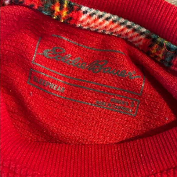 Eddie Bauer Red and Plaid Women’s Pajamas Set Size S - Picture 2 of 5
